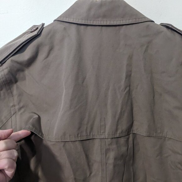 Vintage 1970’s Misty Harbor Trench Coat Double Breasted Epaulettes Long Beige - Picture 7 of 11